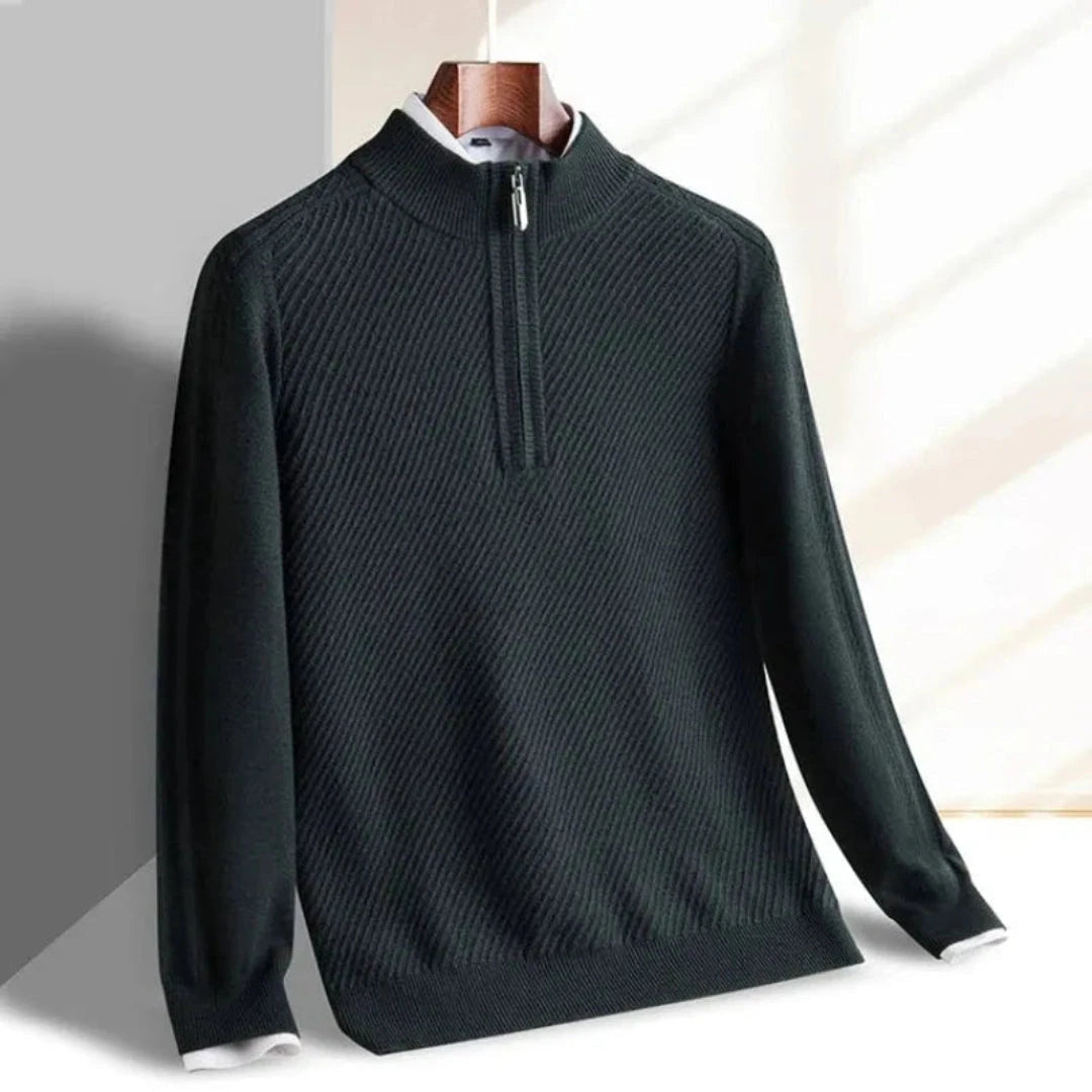 Drune | Strickpullover für Männer - Gerippte Struktur, Leicht - Reguläre Passform