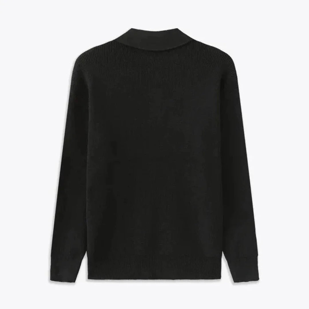 Drune | Strickpullover für Herren - Gerippte Textur, Strukturkragen - Reguläre Passform