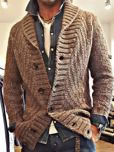 Drune | Strickcardigan für Männer - Vintage-Design