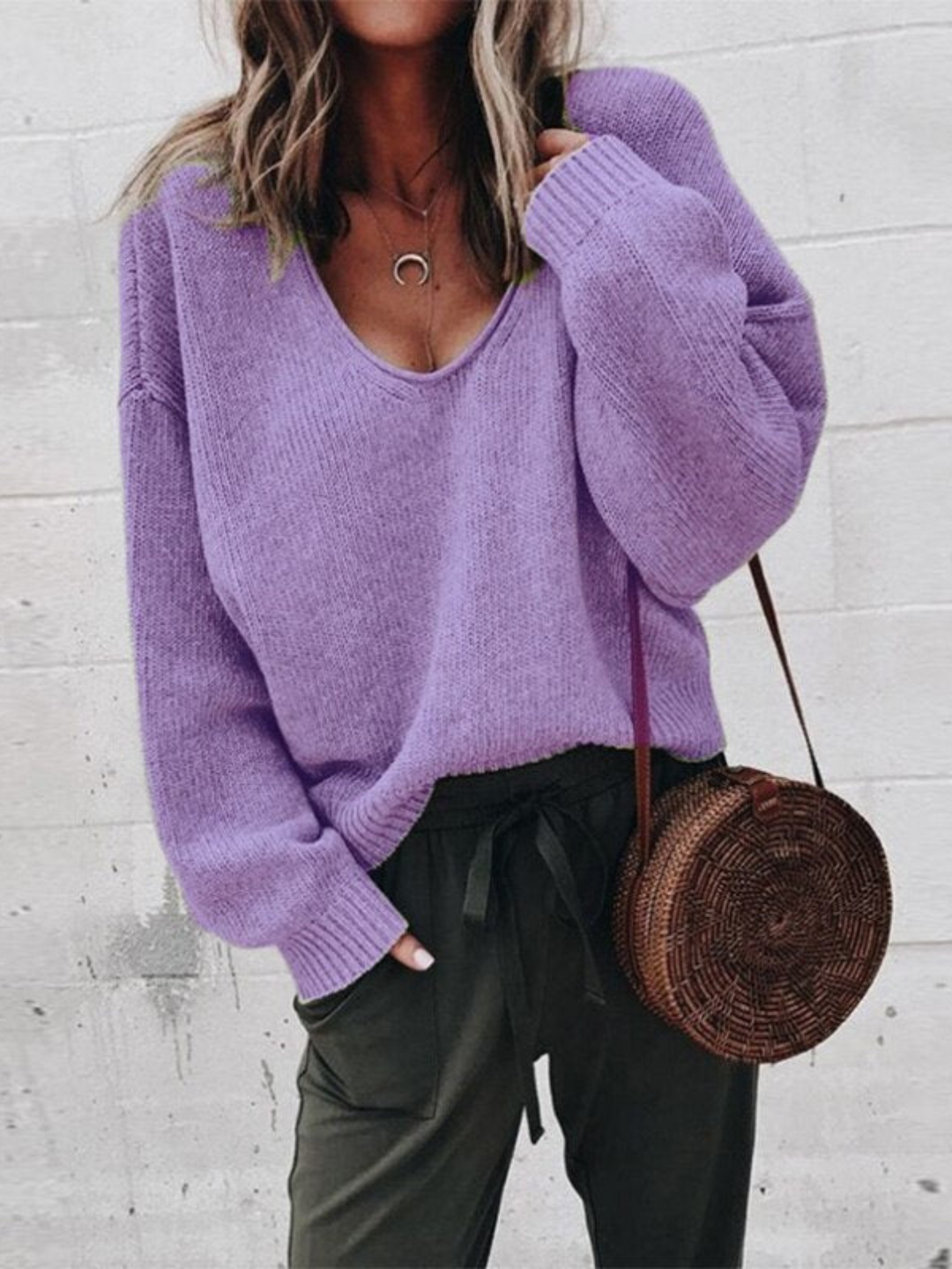 Drune | Gestrickter Pullover für Frauen - Figurbetonter Schnitt