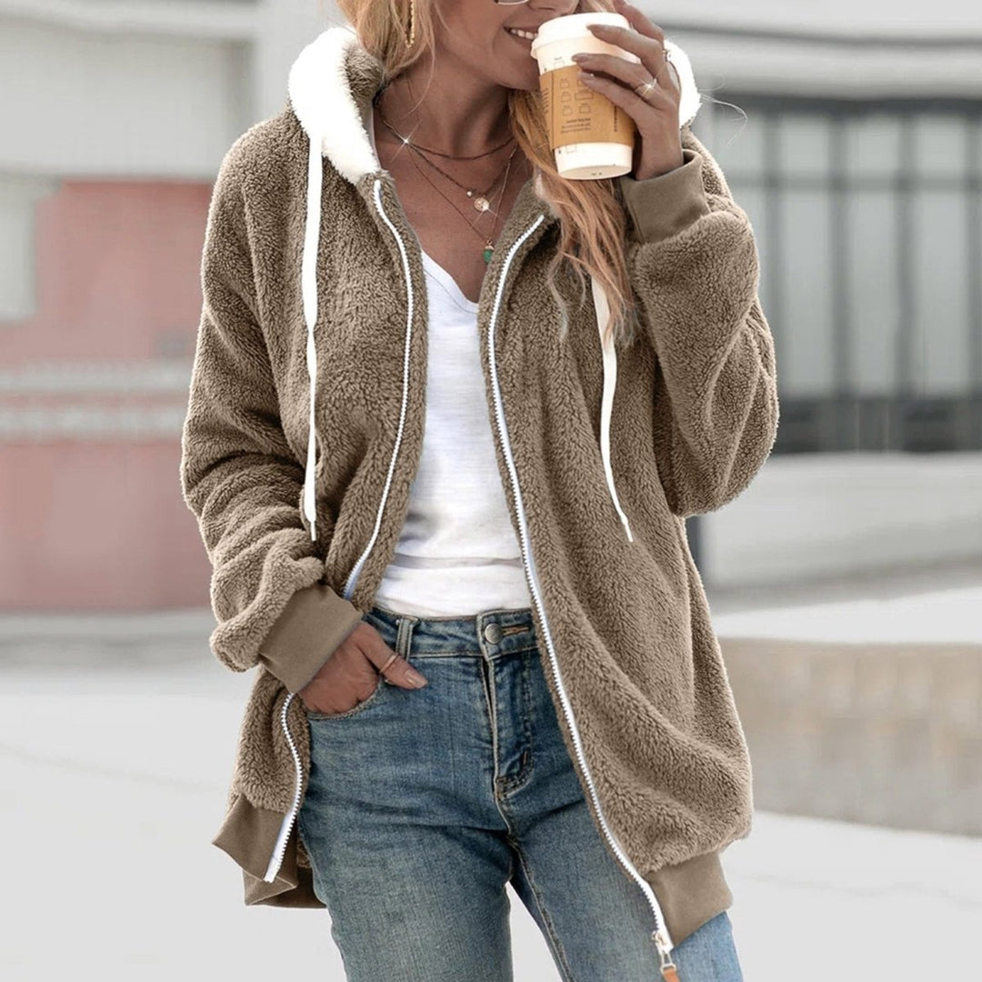 Drune | Damen Fleece Kapuzenweste