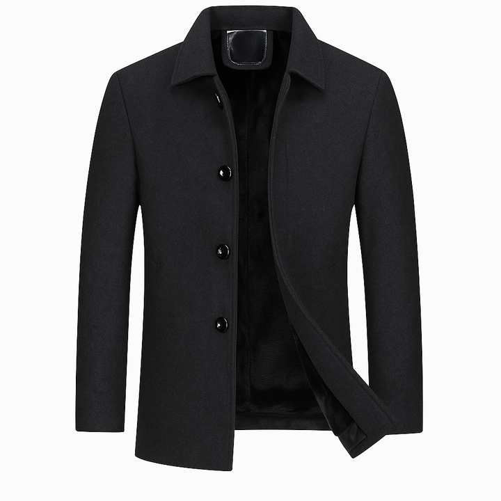 Drune | Trenchcoat Einreiher Tailliert Wintertrenchcoat