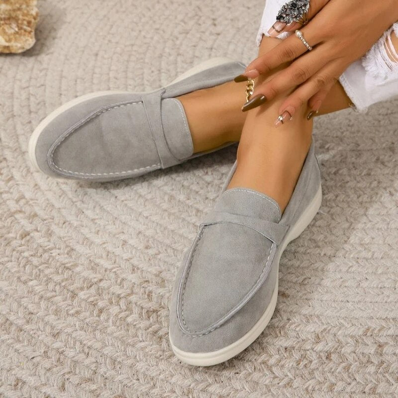 Drune | on Loafers - Wildleder Damen Slipper