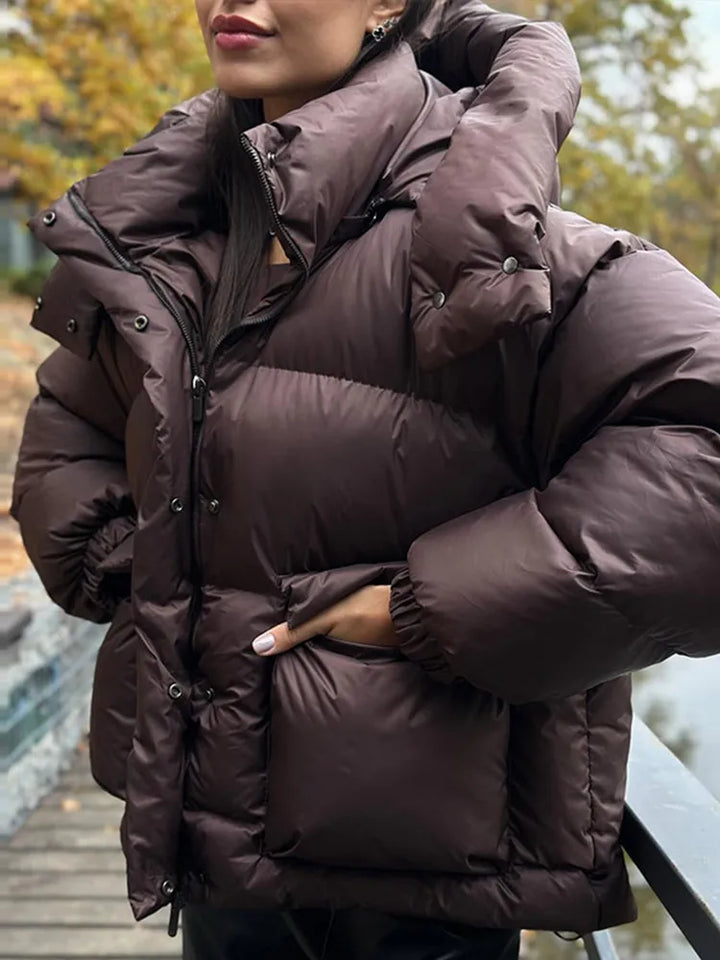 Drune | Jacke mit Kapuze - Bequeme und warme Mid-Layer-Jacke mit Reißverschluss und lockerer Passform