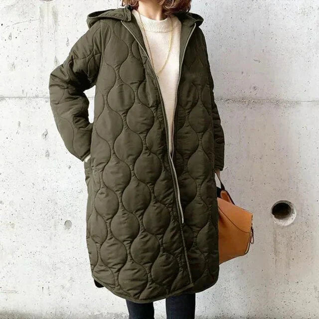 Drune | Gemusterter Parka mit Kapuze