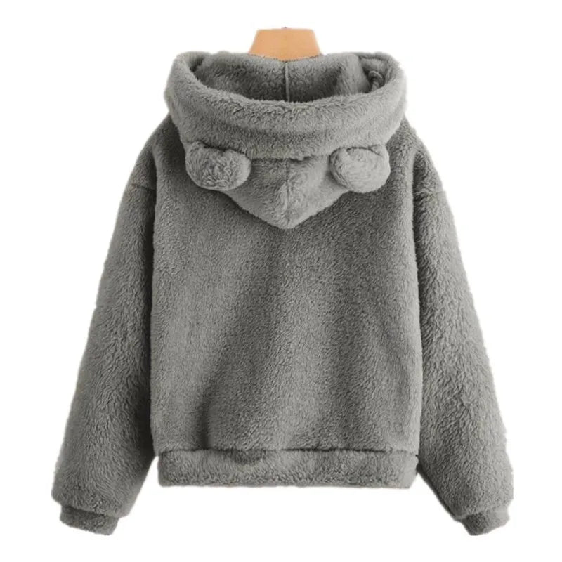Drune | Damen Hoodie mit  Teddyohren