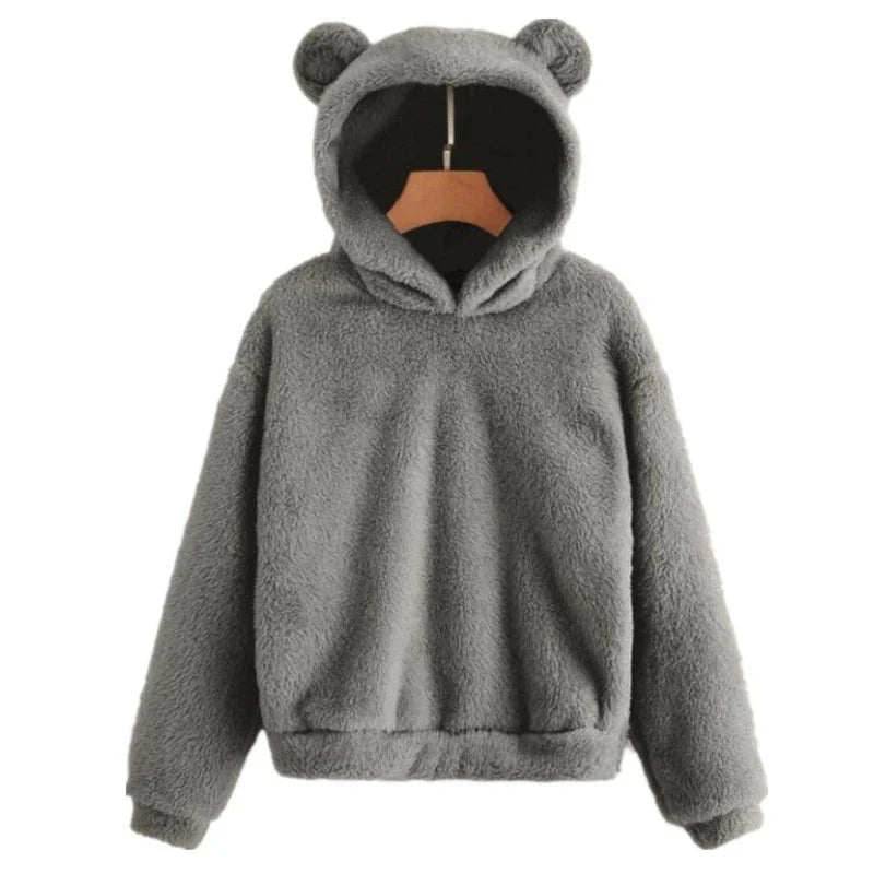 Drune | Damen Hoodie mit  Teddyohren