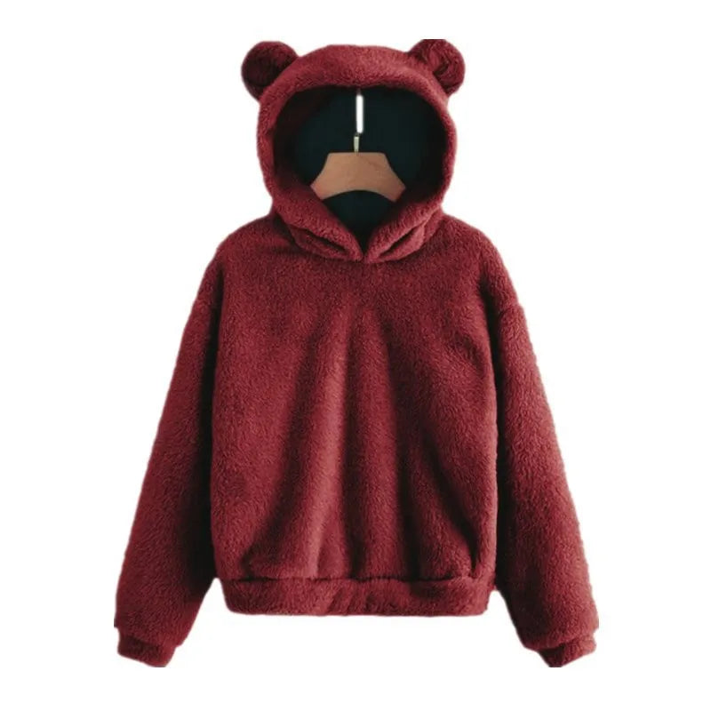 Drune | Damen Hoodie mit  Teddyohren