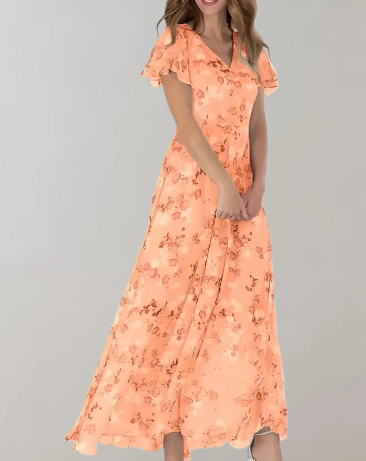 Drune | Chiffonkleid mit Blumenmuster