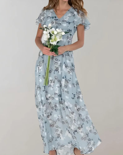 Drune | Chiffonkleid mit Blumenmuster