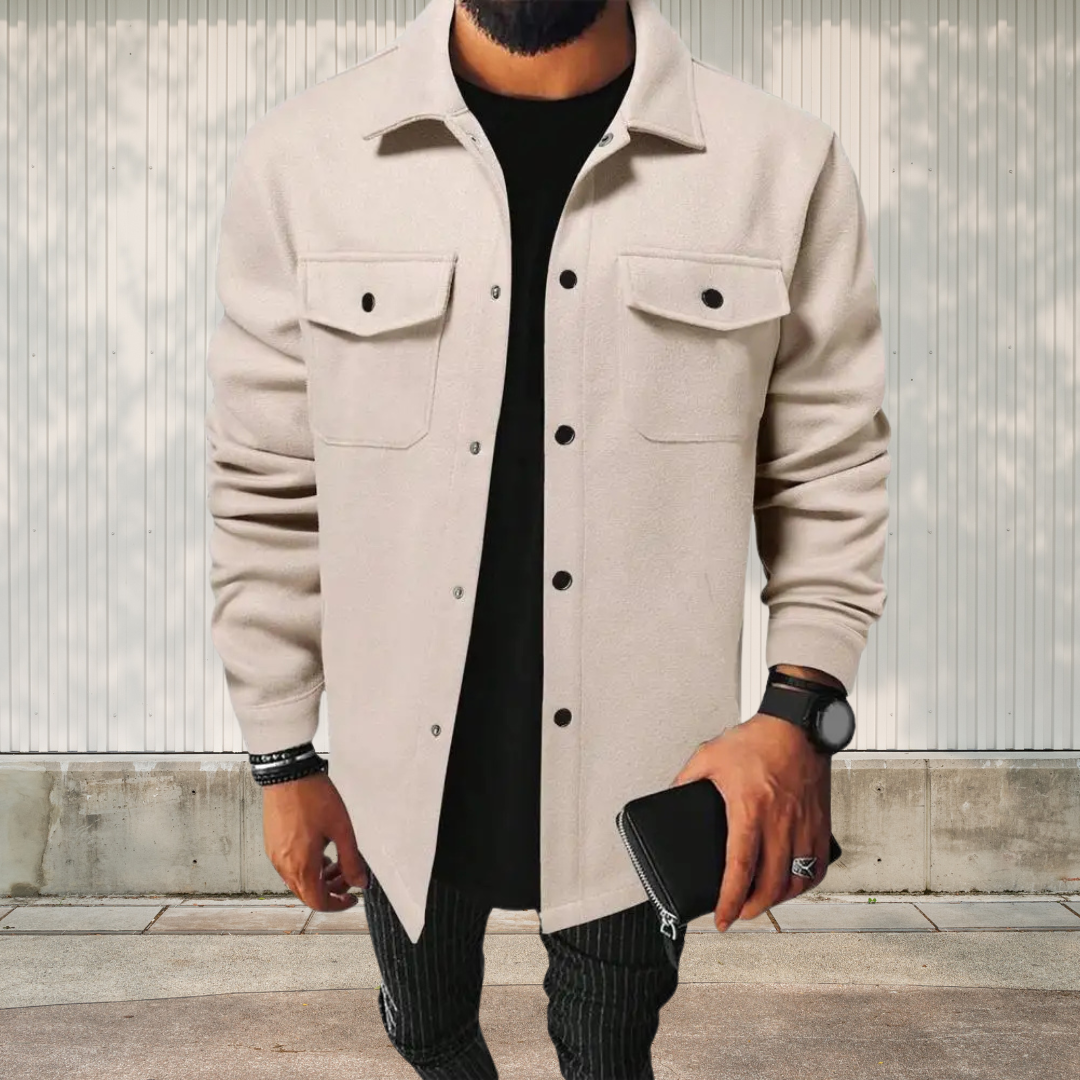 Drune | Herren Oversize-Hemdjacke aus Baumwolle, Vielseitig und Lässig