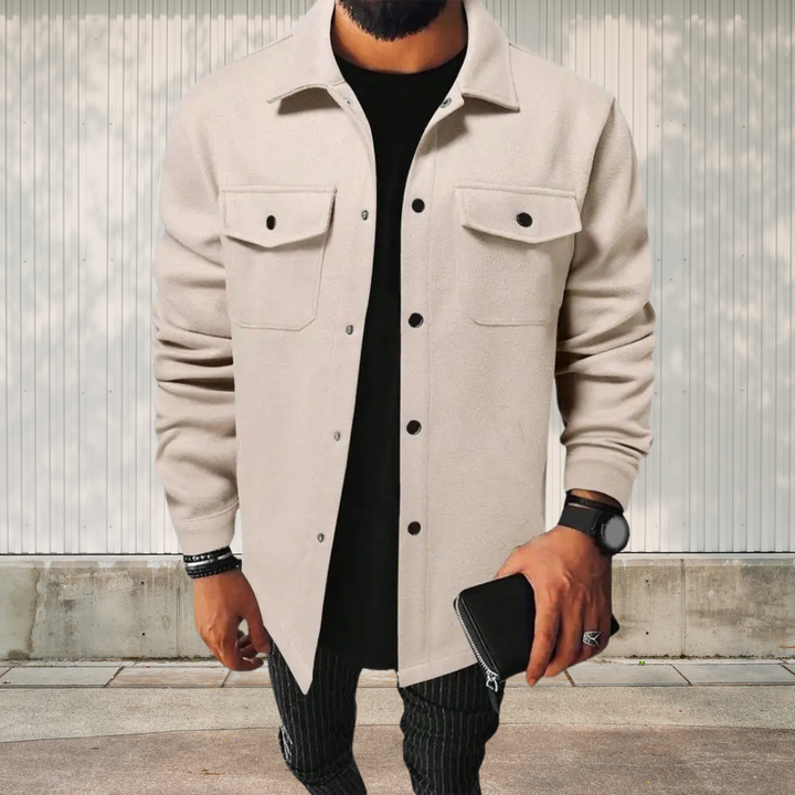 Drune | Herren Oversize-Hemdjacke aus Baumwolle, Vielseitig und Lässig
