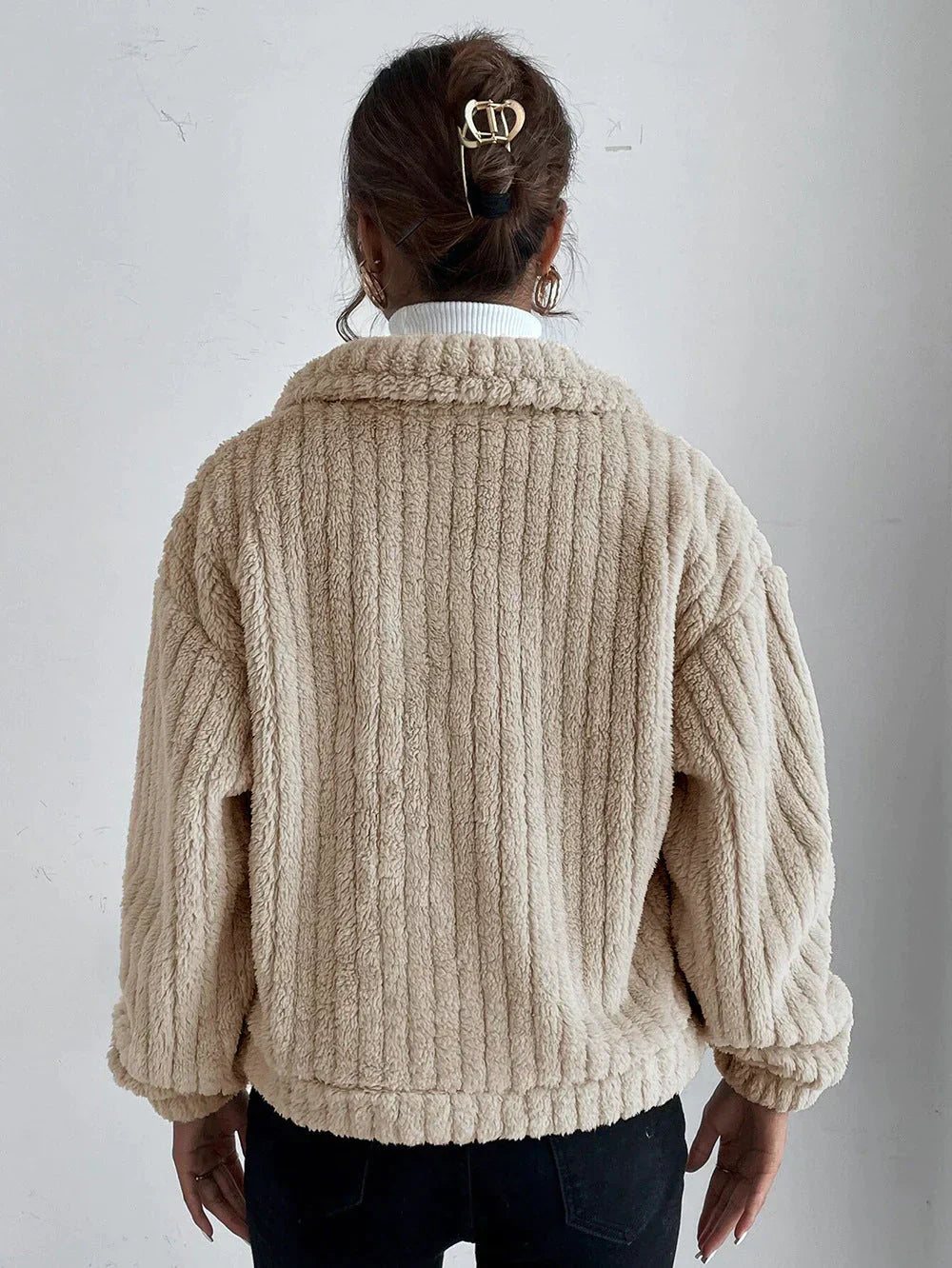 Drune | Dicke Plüschjacke für Frauen