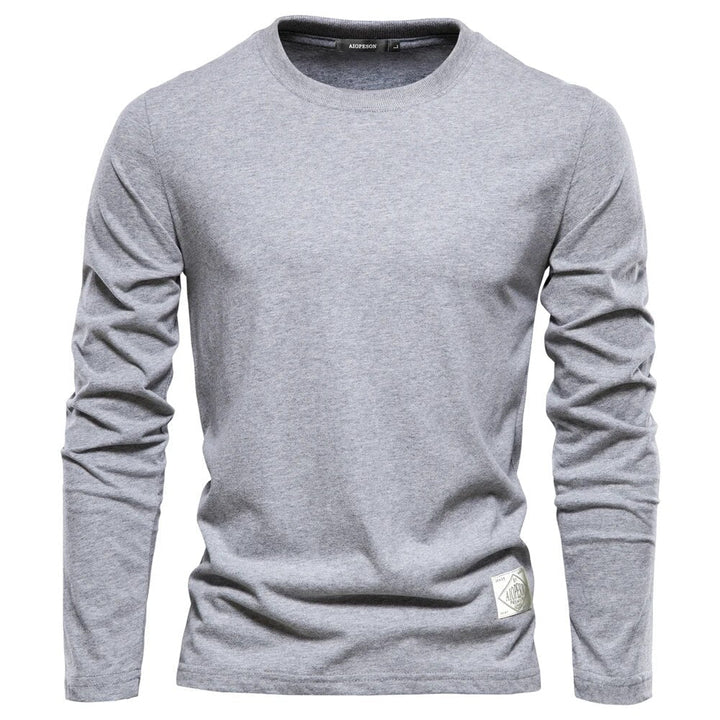 Drune - Langärmeliges T-Shirt mit O-Ausschnitt