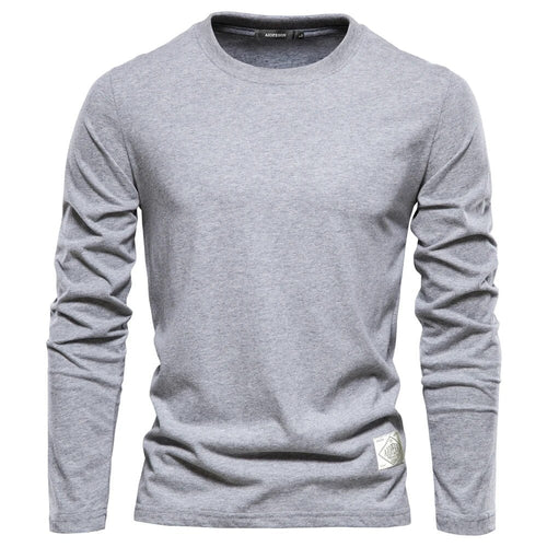 Drune - Langärmeliges T-Shirt mit O-Ausschnitt