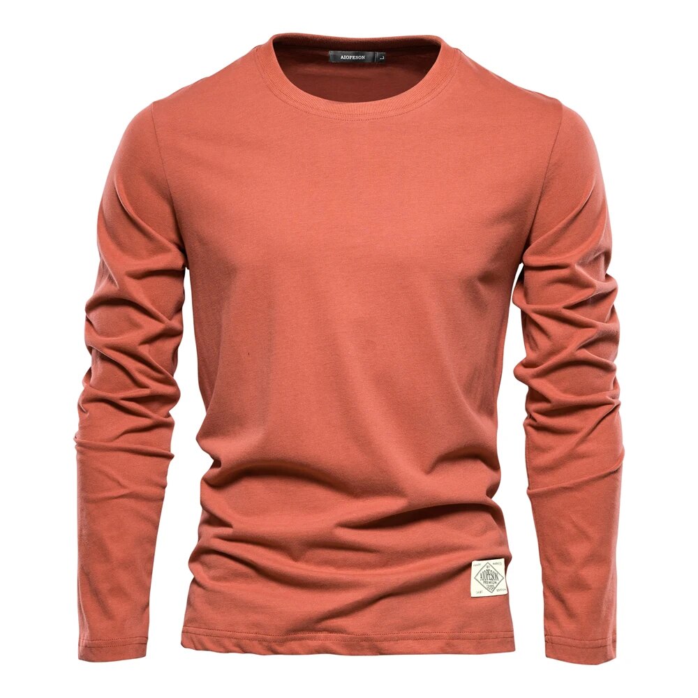 Drune - Langärmeliges T-Shirt mit O-Ausschnitt