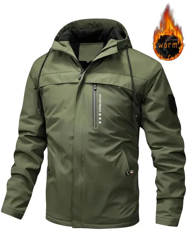 Drune | Hochwertige Winterjacke mit Fellinnenfutter und Taschen für Herren