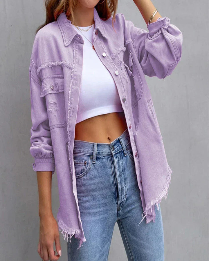 Drune | Zerrissene Jeansjacke