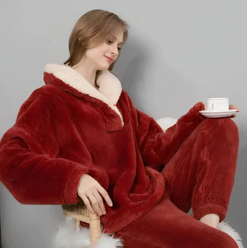 Drune - Fleece-Pyjamaset Für Damen