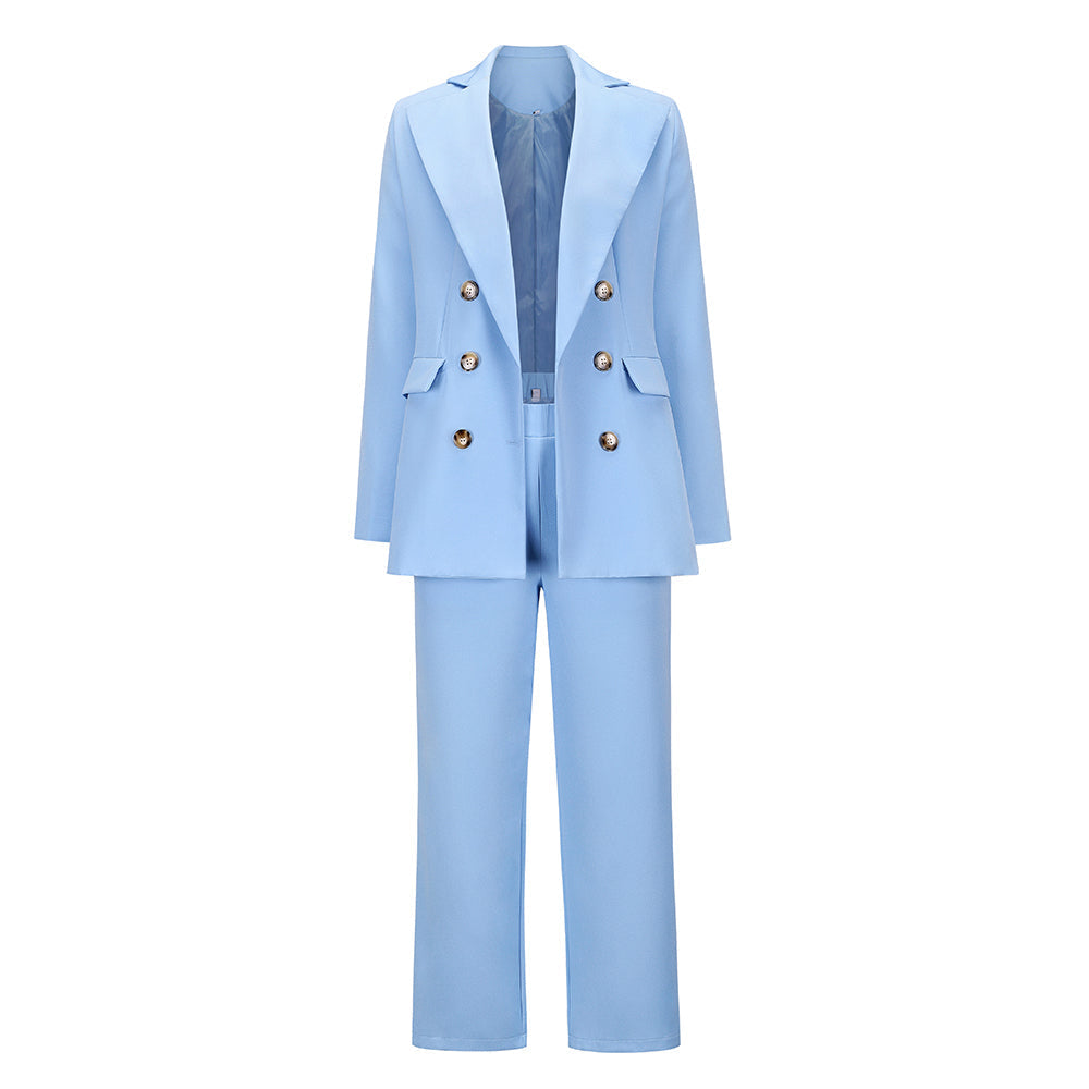 Drune | Revers Doppelreiher Blazer und Gerade Hose Satz