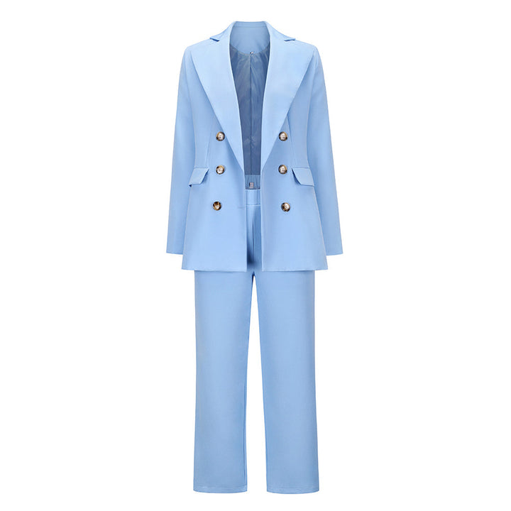 Drune | Revers Doppelreiher Blazer und Gerade Hose Satz