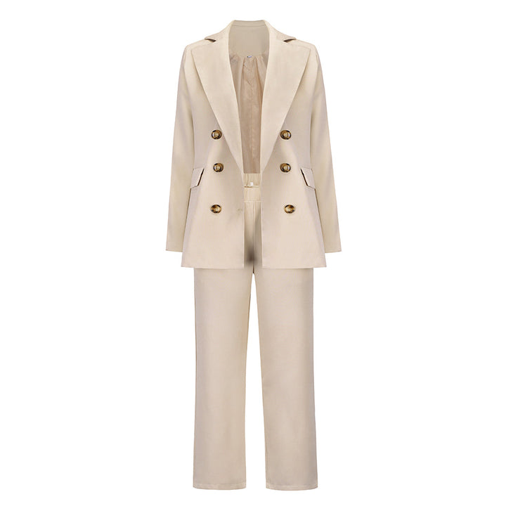 Drune | Revers Doppelreiher Blazer und Gerade Hose Satz