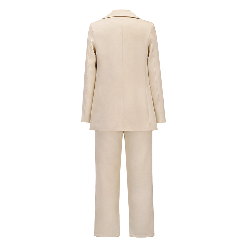 Drune | Revers Doppelreiher Blazer und Gerade Hose Satz