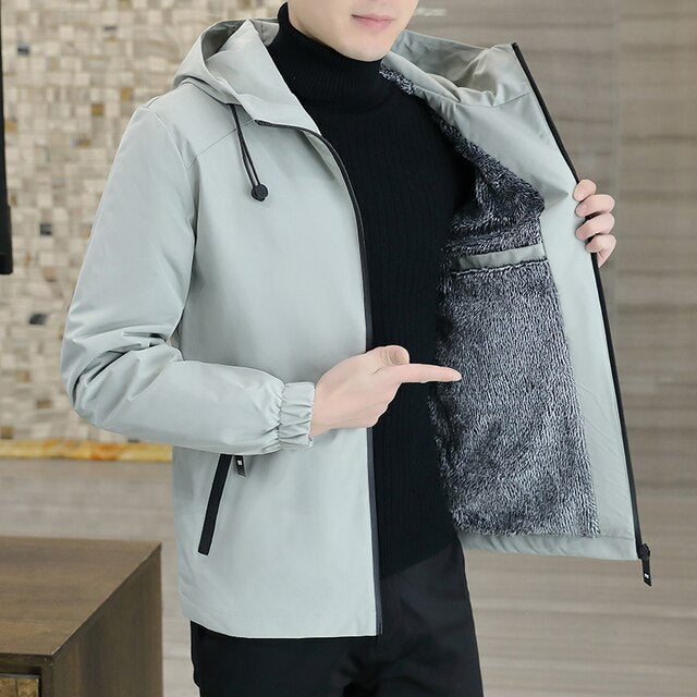 Drune | 2025 Mode Jacke mit Kapuze Windjacke
