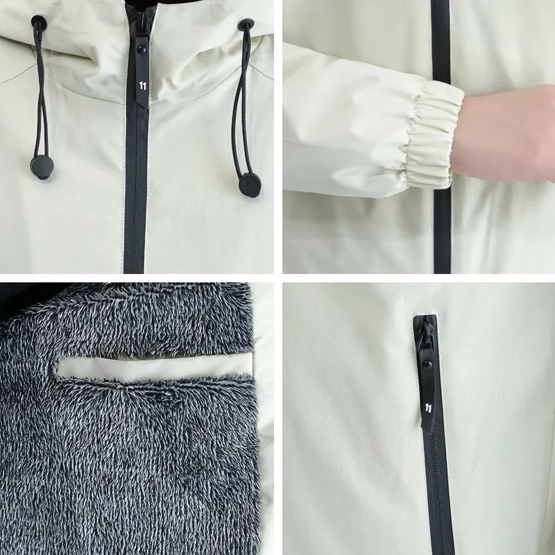 Drune | 2025 Mode Jacke mit Kapuze Windjacke
