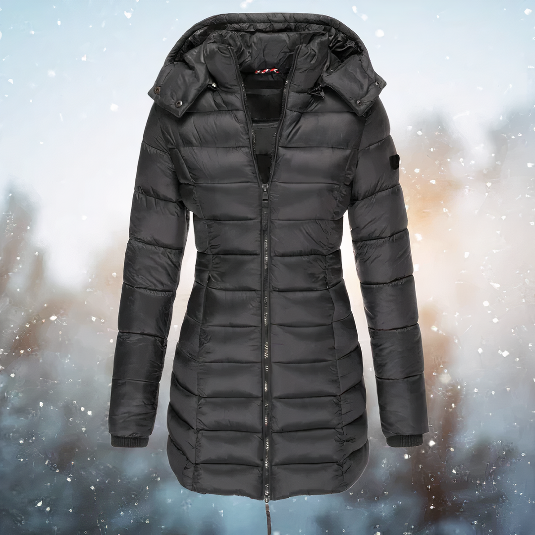 Drune | Taillierter Winter-Puffermantel für Damen