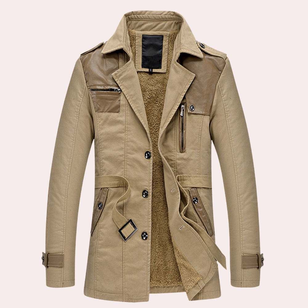 Drune | Eleganter, Warmer Trenchcoat für Männer