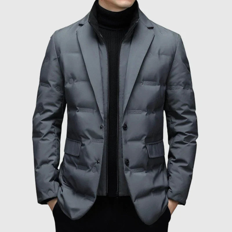 Drune | Taillierte Schnitt Steppblazer Stil Zwei Knopf Verschluss