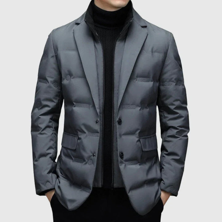 Drune | Taillierte Schnitt Steppblazer Stil Zwei Knopf Verschluss