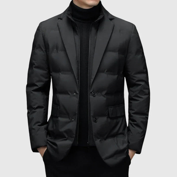 Drune | Taillierte Schnitt Steppblazer Stil Zwei Knopf Verschluss