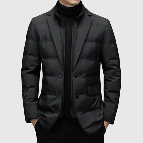 Drune | Taillierte Schnitt Steppblazer Stil Zwei Knopf Verschluss