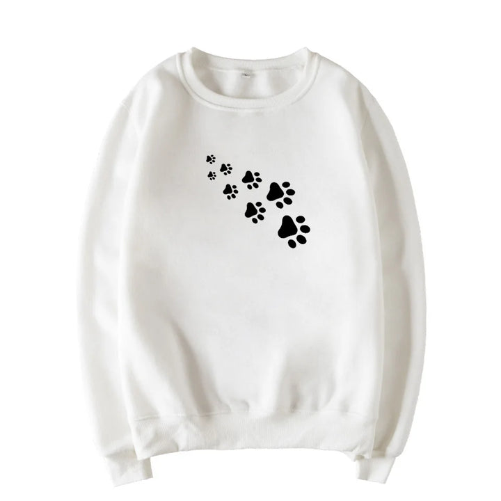 Drune | Damenpullover aus Fleece mit Bärenpfoten-Druck