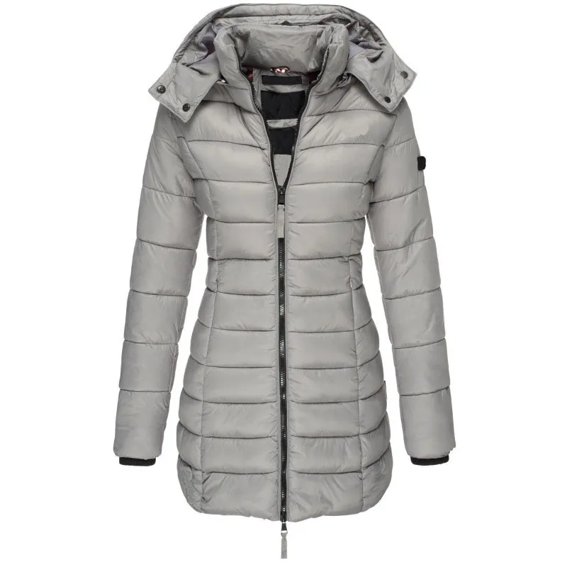 Drune | Pufferjacke Kapuze Zip up Daunenjacke Winterjacken und Jacken für Damen