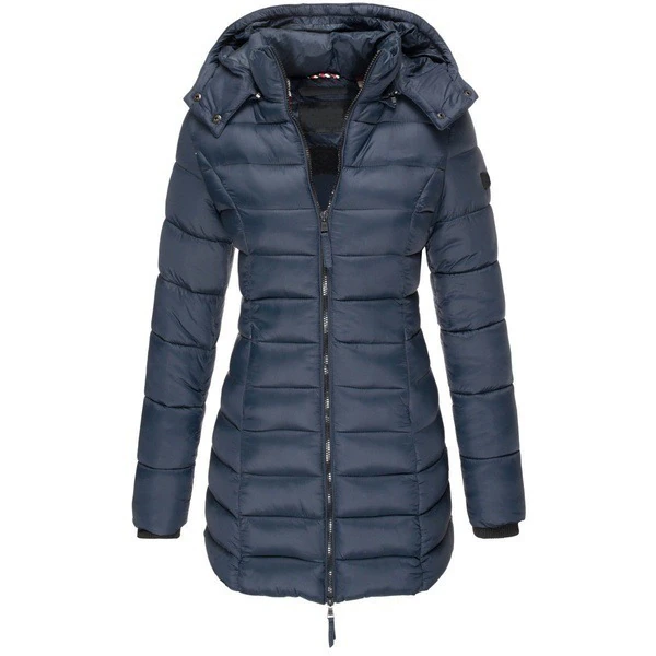 Drune | Pufferjacke Kapuze Zip up Daunenjacke Winterjacken und Jacken für Damen