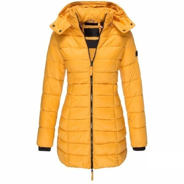 Drune | Pufferjacke Kapuze Zip up Daunenjacke Winterjacken und Jacken für Damen