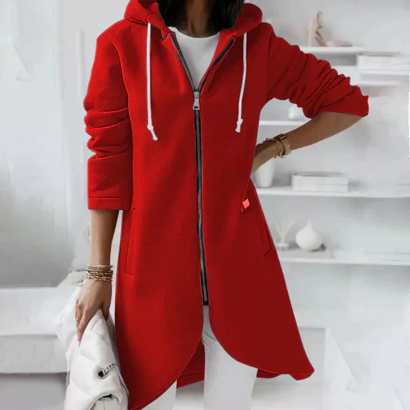 Drune | Kapuzenpullover Casual Reißverschluss Kapuzenpulloverjacke Damenbekleidung