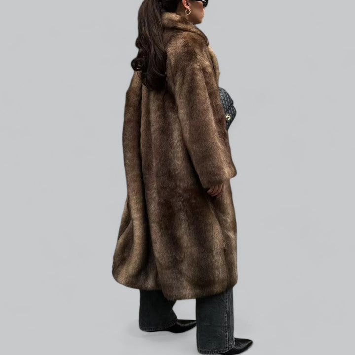 Drune | Damen Lange Winterjacke Aus Faux Fur