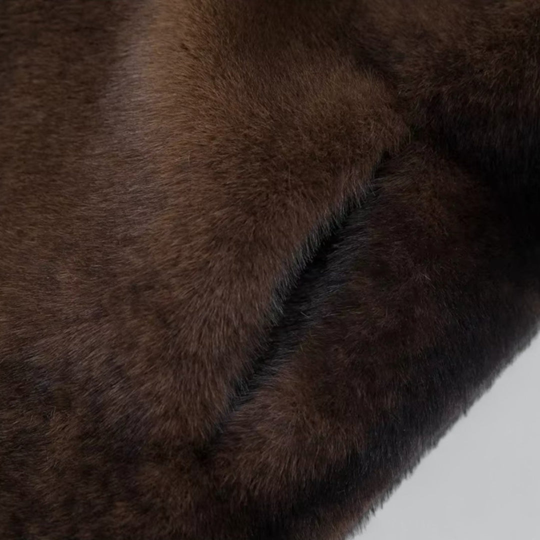 Drune | Damen Lange Winterjacke Aus Faux Fur