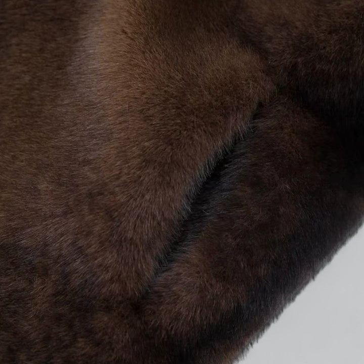 Drune | Damen Lange Winterjacke Aus Faux Fur