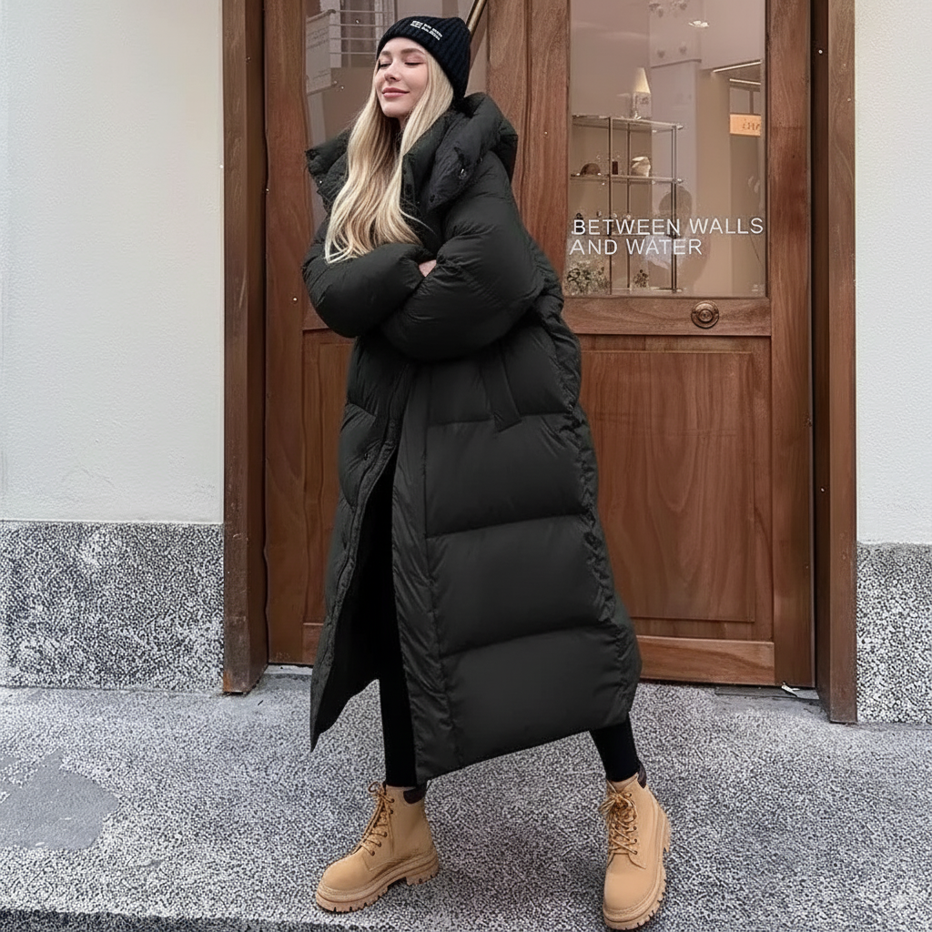 Drune | Gefütterte Pufferjacke Damen - Winddicht mit Kapuze