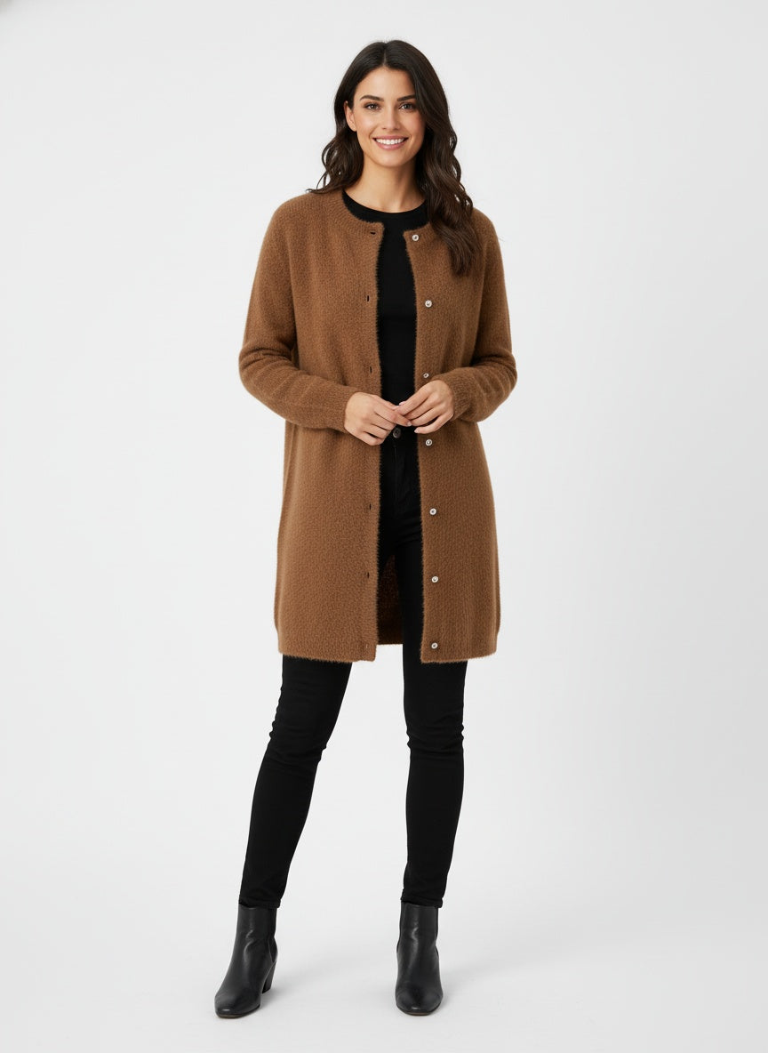 Drune | Lange Strickjacke für Damen