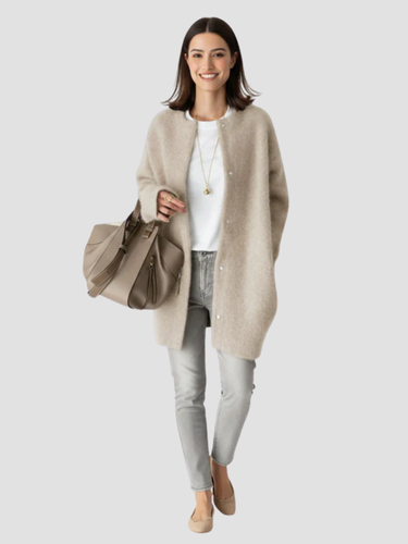 Drune | Lange Strickjacke für Damen