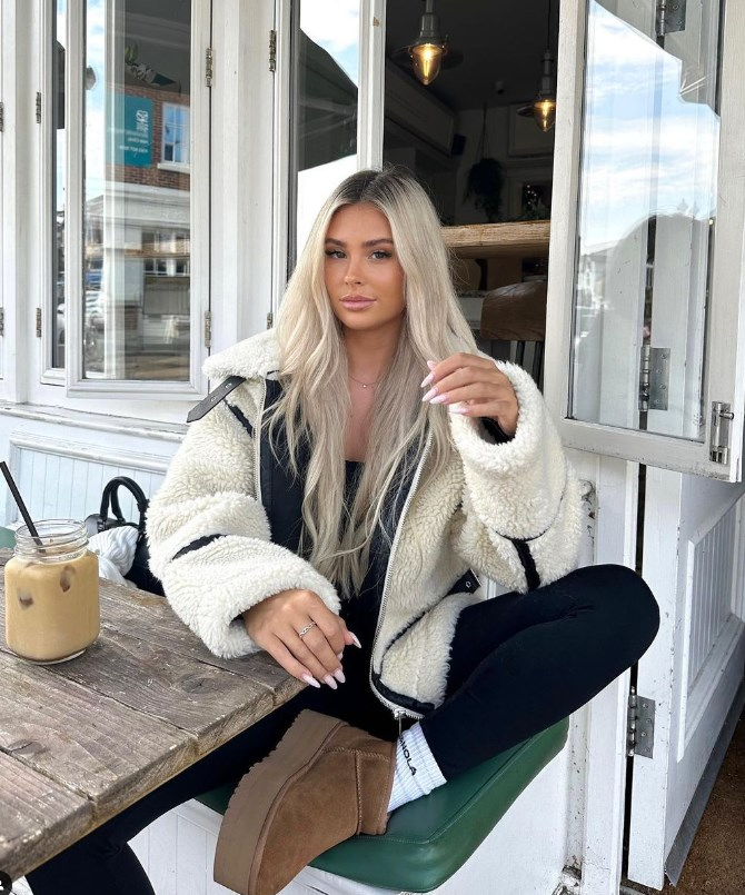 Drune | Shearling-Jacke - Übergroßer Schnitt - Weiche Textur - Warme Fütterung - Reißverschlussöffnung