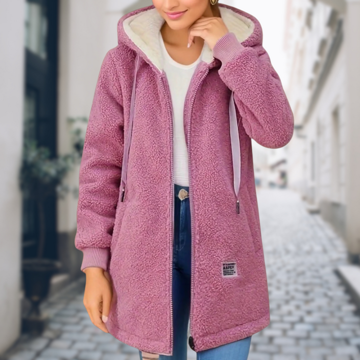 Drune | Elegante und bequeme lange Fleecejacke