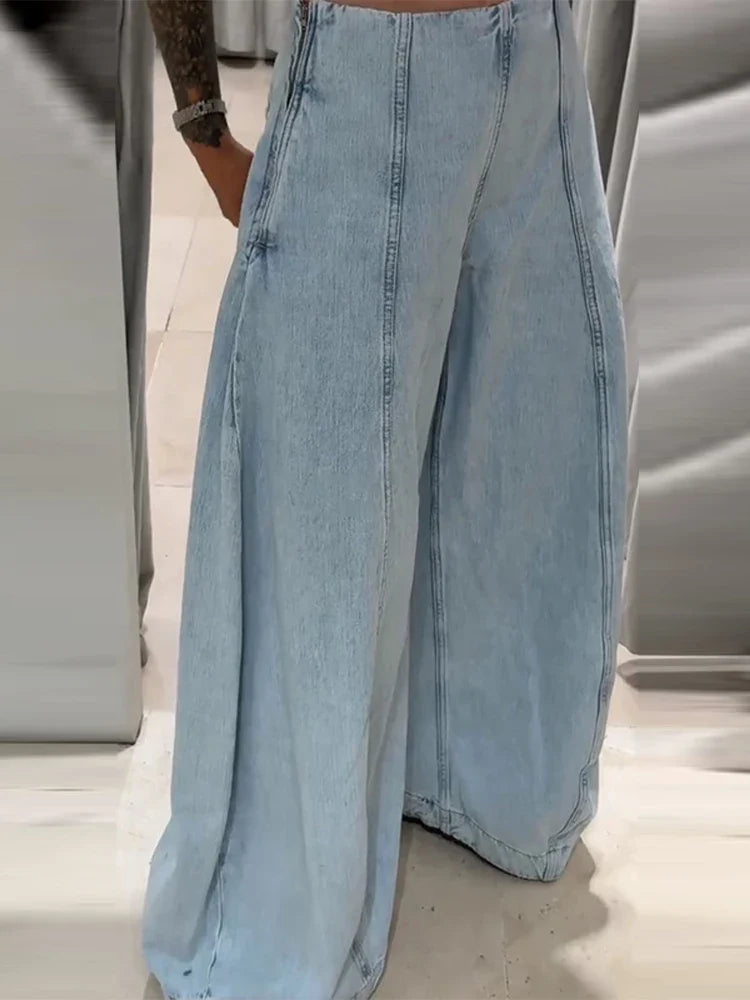 Drune | Lässige Damenjeans mit hohem Bund
