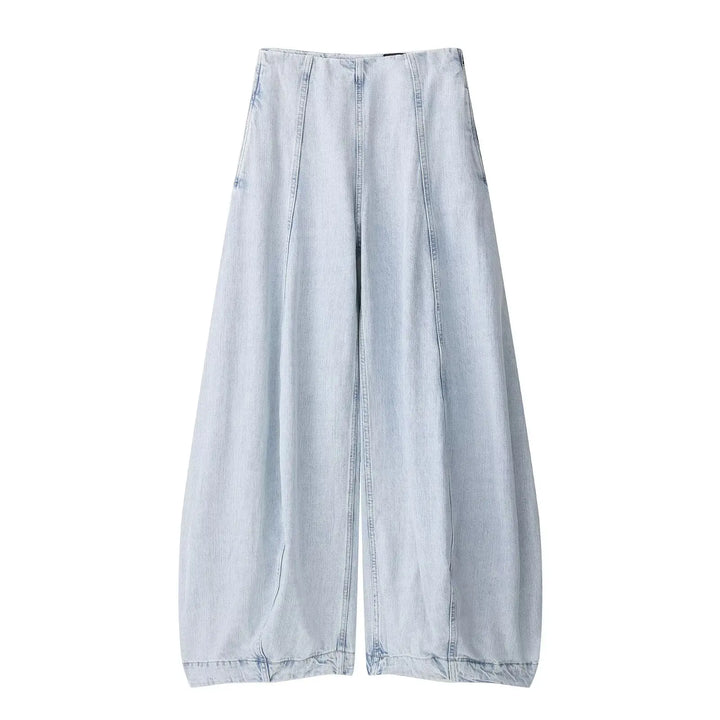 Drune | Lässige Damenjeans mit hohem Bund
